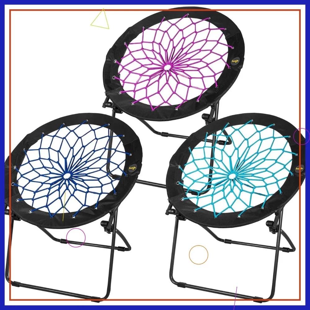 Складные кресла-банджи, набор из 3 штук - легкие портативные сиденья для кемпинга, общежитий и игр, грузоподъемность 225 фунтов.
Складные кресла-банджи, набор из 3 штук - легкие портативные сиденья для кемпинга, общежитий и игр, грузоподъемность 225 фунтов.