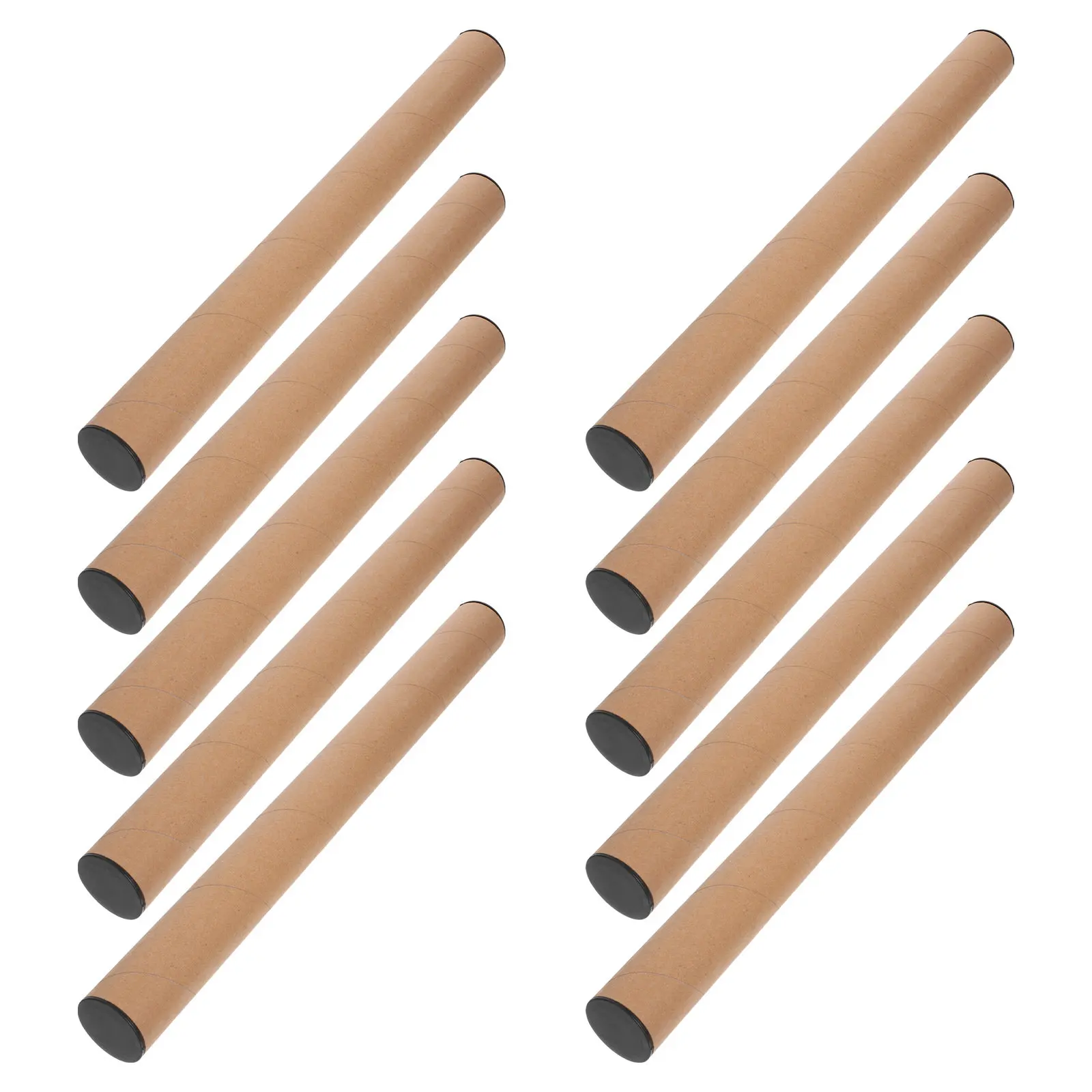 10Pcs Kraft Paper Mailing Tubes Reinforced ABS Paper Poster Shipping Tube for Artwork Documents Storage Protection 40Cm
10Pcs Kraft Paper Mailing Tubes Reinforced ABS Paper Poster Shipping Tube for Artwork Documents Storage Protection 40Cm