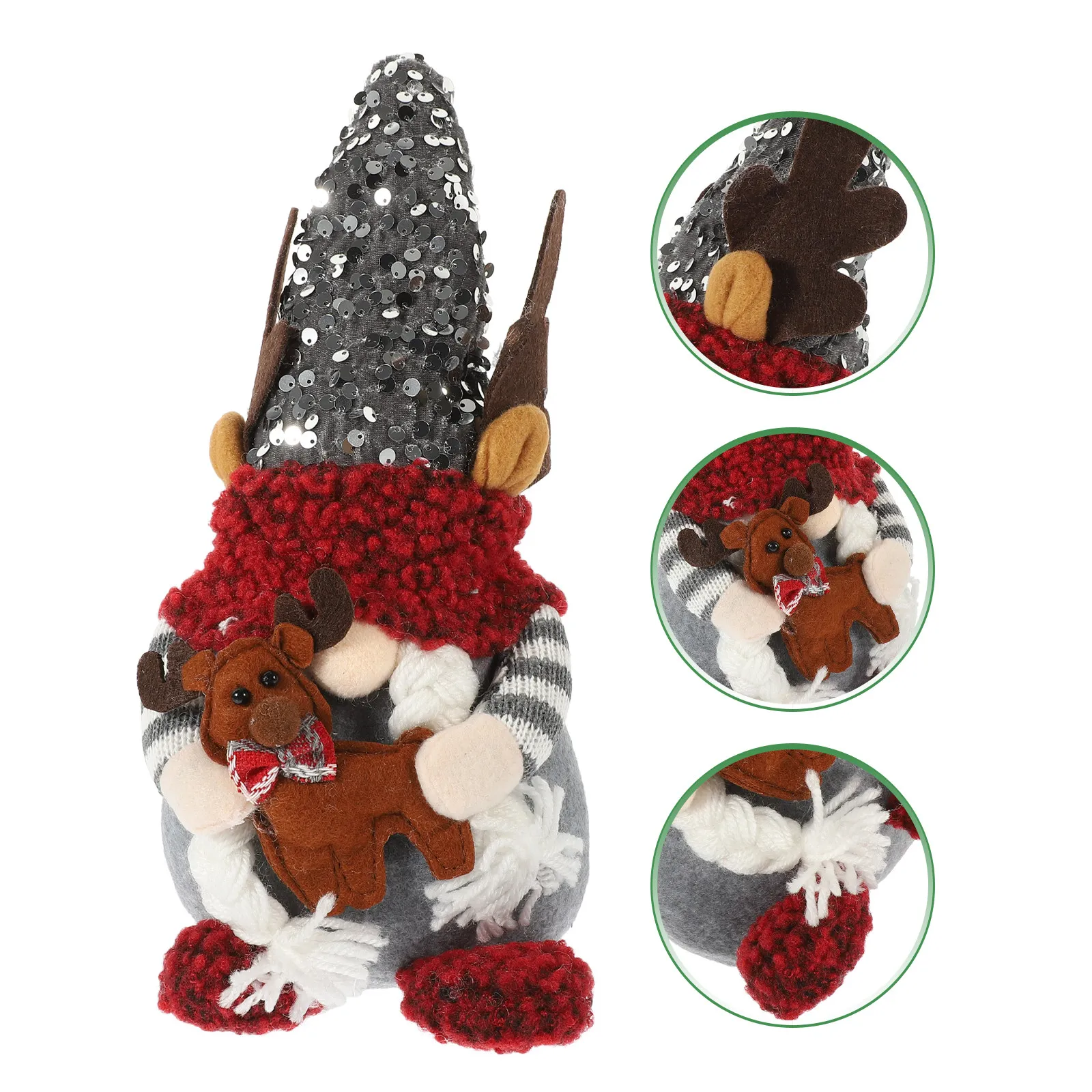 Christmas Gnome Cloth Ornament Creative Sitting Rudolph Design Decorative Xmas Home Decor Handmade Adorable Desktop Shelf
Christmas Gnome Cloth Ornament Creative Sitting Rudolph Design Decorative Xmas Home Decor Handmade Adorable Desktop Shelf