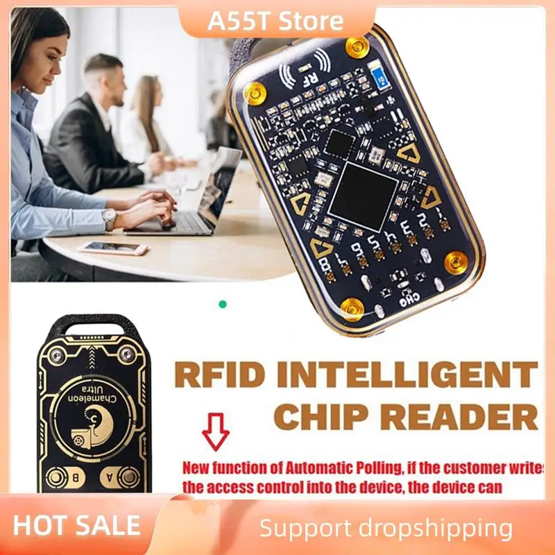 A55T Chameleon Ultra RFID Считыватель смарт-чипов Эмулятор смарт-карт NFC Дубликатор + UID-карта 125 кГц 13,56 МГц ID IC Декодирование карт
A55T Chameleon Ultra RFID Считыватель смарт-чипов Эмулятор смарт-карт NFC Дубликатор + UID-карта 125 кГц 13,56 МГц ID IC Декодирование карт