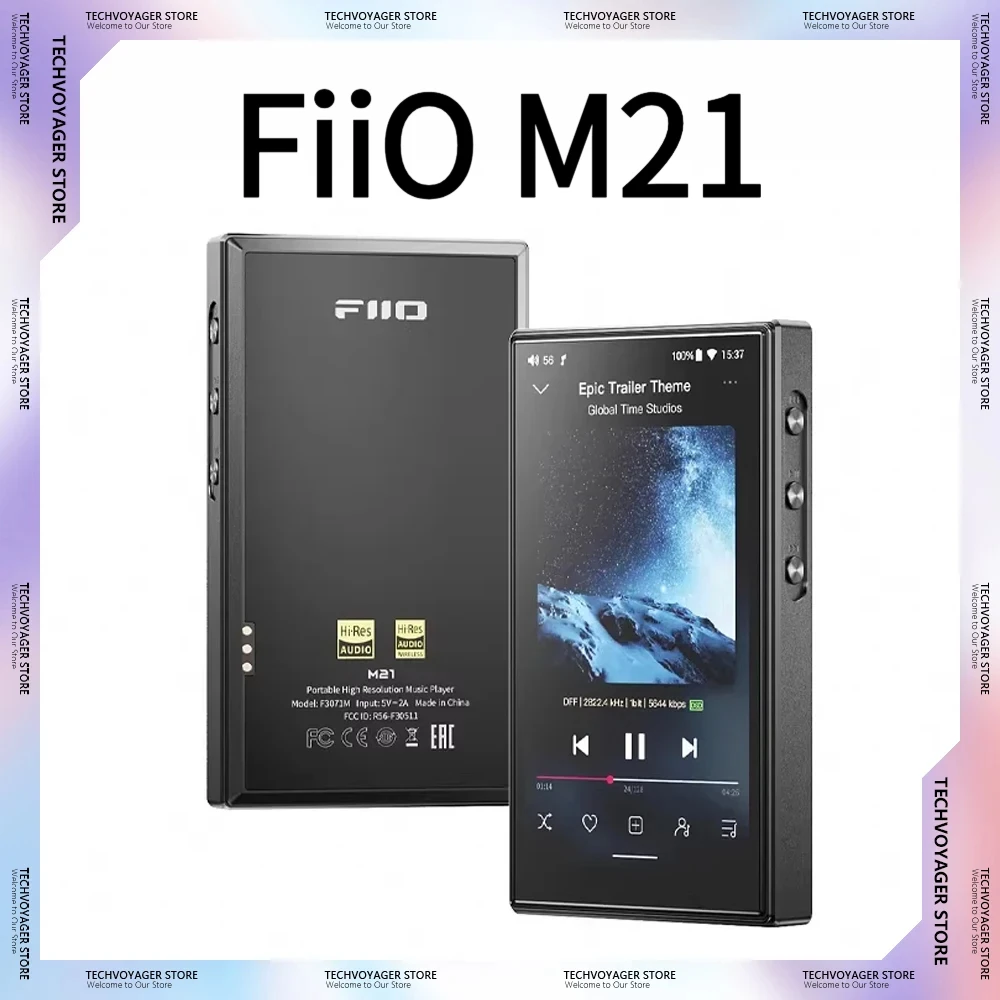 FiiO M21 Android 13 Hi-Res Music Player MP3 With Snapdragon 680 Quad DAC 950mW High Output Power PEQ Wireless Streaming Gift
FiiO M21 Android 13 Hi-Res Music Player MP3 With Snapdragon 680 Quad DAC 950mW High Output Power PEQ Wireless Streaming Gift