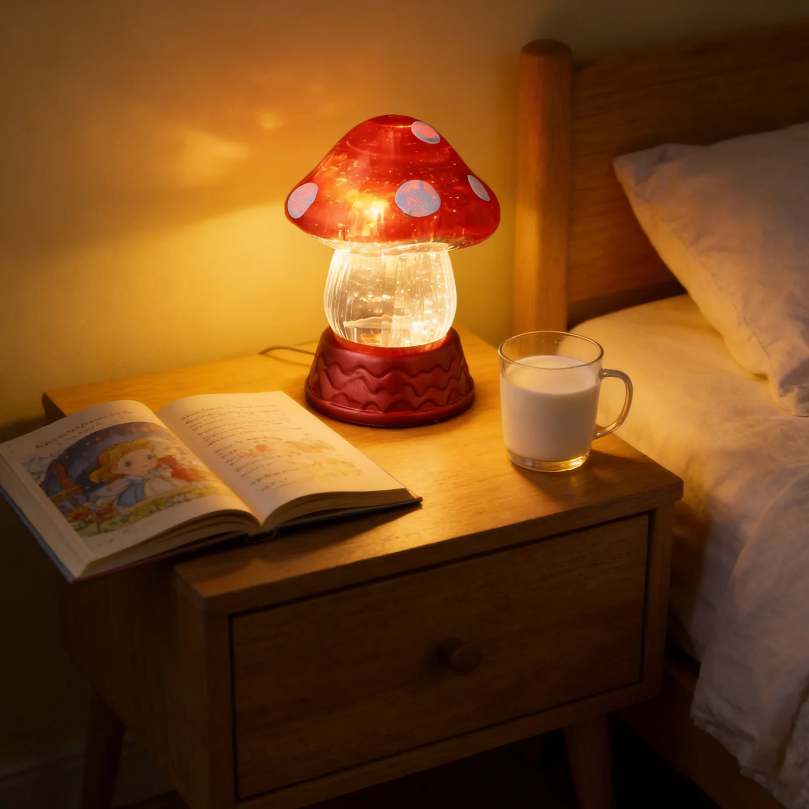 Mushroom Night Light LED Non-Glare Lamp Christmas Snow Scene Ambient Bedroom Nightstand 7.27x5.89x5.89 Cozy Mushroom Table Lamp
Mushroom Night Light LED Non-Glare Lamp Christmas Snow Scene Ambient Bedroom Nightstand 7.27x5.89x5.89 Cozy Mushroom Table Lamp