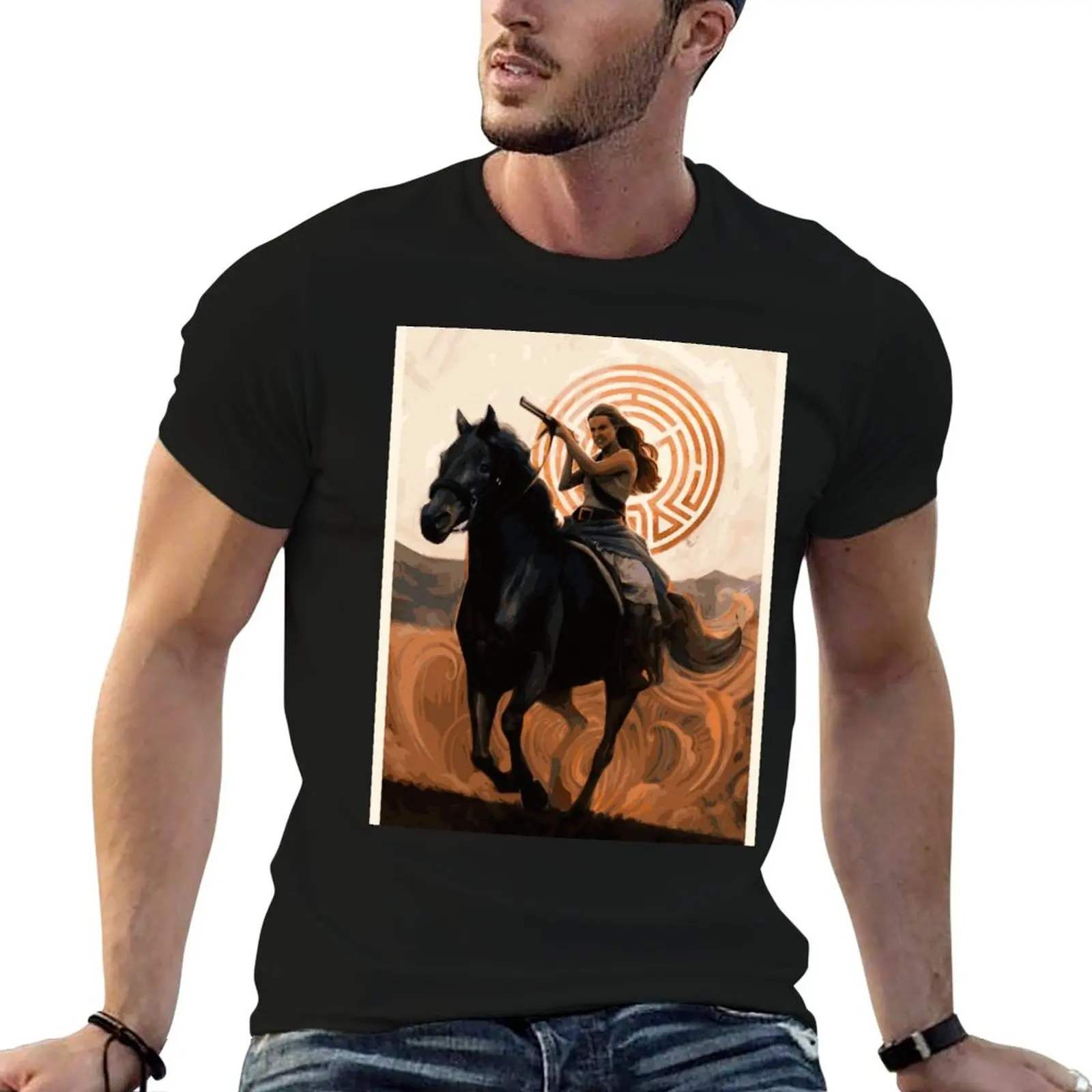 man for 100% his man Fanart Westworld T-Shirt Dolores Horse- graphic shirts cotton Riding shirts t Sci-Fi t
man for 100% his man Fanart Westworld T-Shirt Dolores Horse- graphic shirts cotton Riding shirts t Sci-Fi t