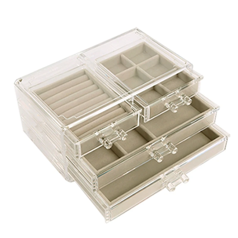 Acrylic Jewelry Box Transparent Jewelry Storage Anti-Dust Box Ring Necklace Earrings Bracelet Display Rack Tray
Acrylic Jewelry Box Transparent Jewelry Storage Anti-Dust Box Ring Necklace Earrings Bracelet Display Rack Tray