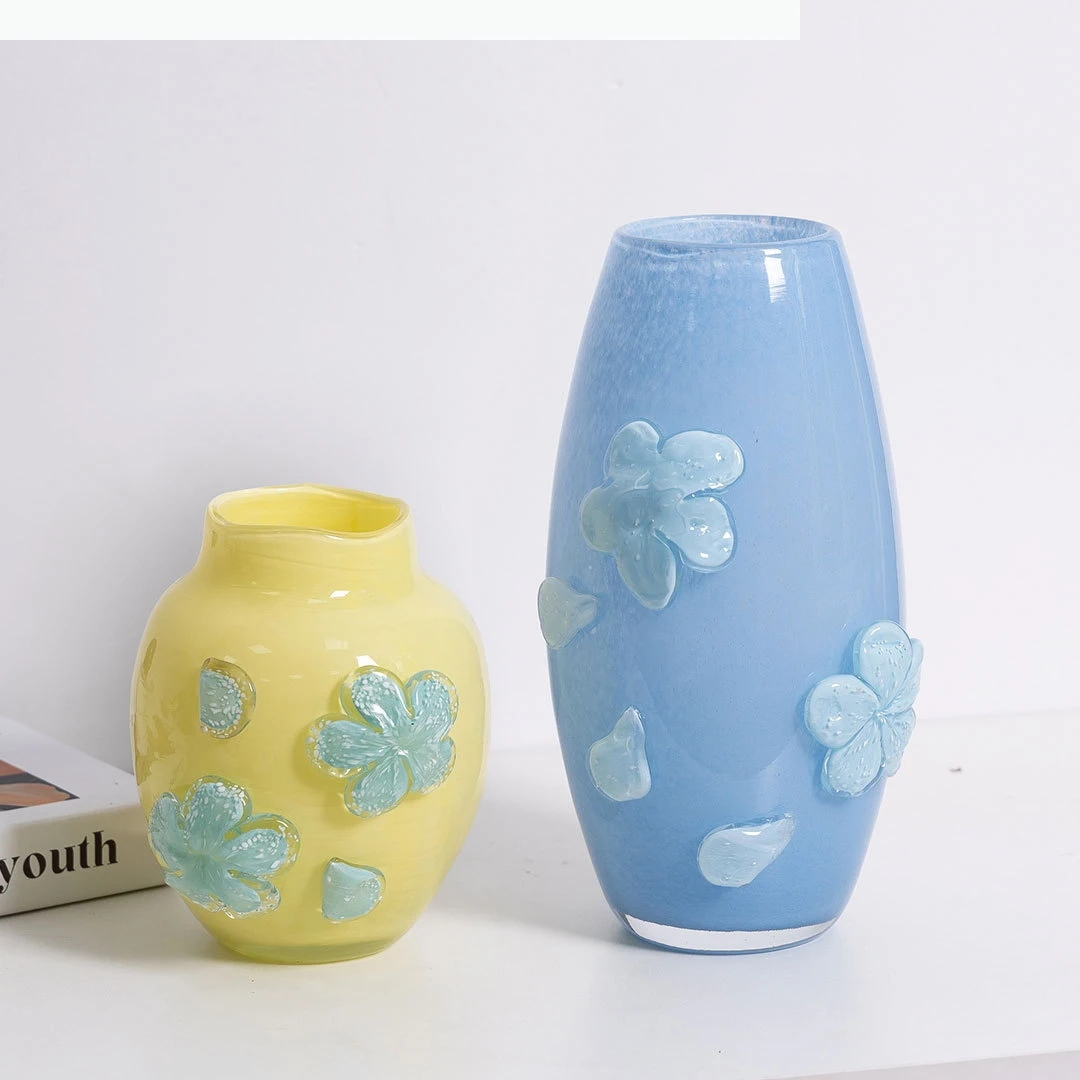 Glass Vase Hand-embossed Flower Colored Glass Bottle Flower Vase Hydroponics Terrarium Home Decoration Accessories
Glass Vase Hand-embossed Flower Colored Glass Bottle Flower Vase Hydroponics Terrarium Home Decoration Accessories