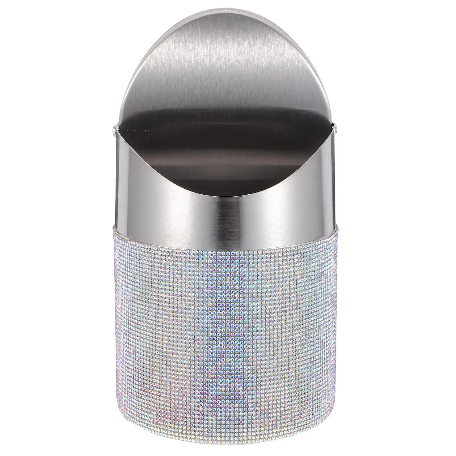 Trash Can Stainless Steel Kitchen Bathroom Desk Wastebasket Mini Garbage Holder Swing Lid Space Saving Metal Trash Container
Trash Can Stainless Steel Kitchen Bathroom Desk Wastebasket Mini Garbage Holder Swing Lid Space Saving Metal Trash Container