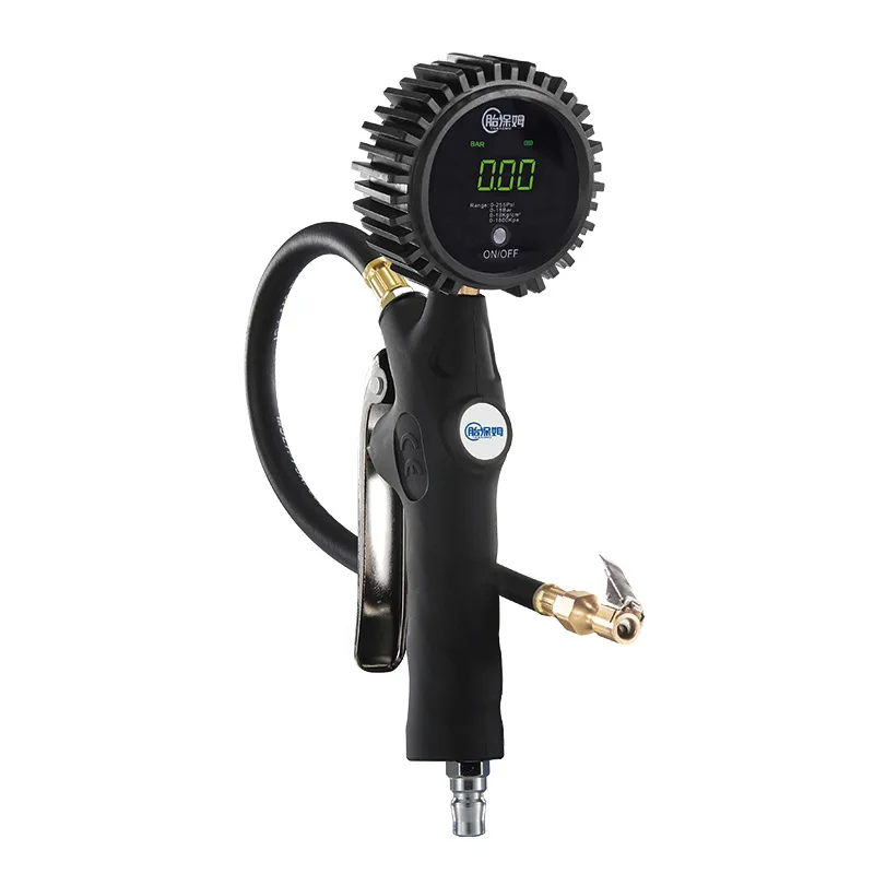 Digital Tire Pressure Gauge Digital Display Car Tire Inflation Gun Portable Tire Inflator Pressure Gauge