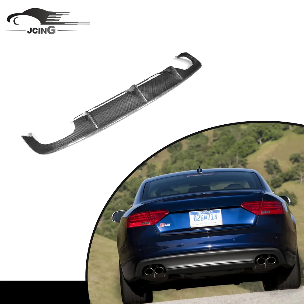 Carbon Fiber Rear Bumper Diffuser Spoiler For Audi S5 Bumper 2013 Facelift
Carbon Fiber Rear Bumper Diffuser Spoiler For Audi S5 Bumper 2013 Facelift