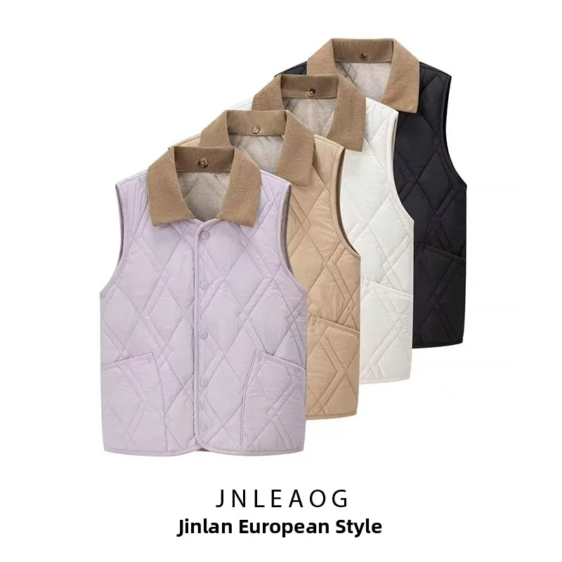 JNLEAOG модный жилет с ромбовидным узором, топ, женская одежда, осеннее новое поступление, круглый жилет из полиэстера...
JNLEAOG модный жилет с ромбовидным узором, топ, женская одежда, осеннее новое поступление, круглый жилет из полиэстера...