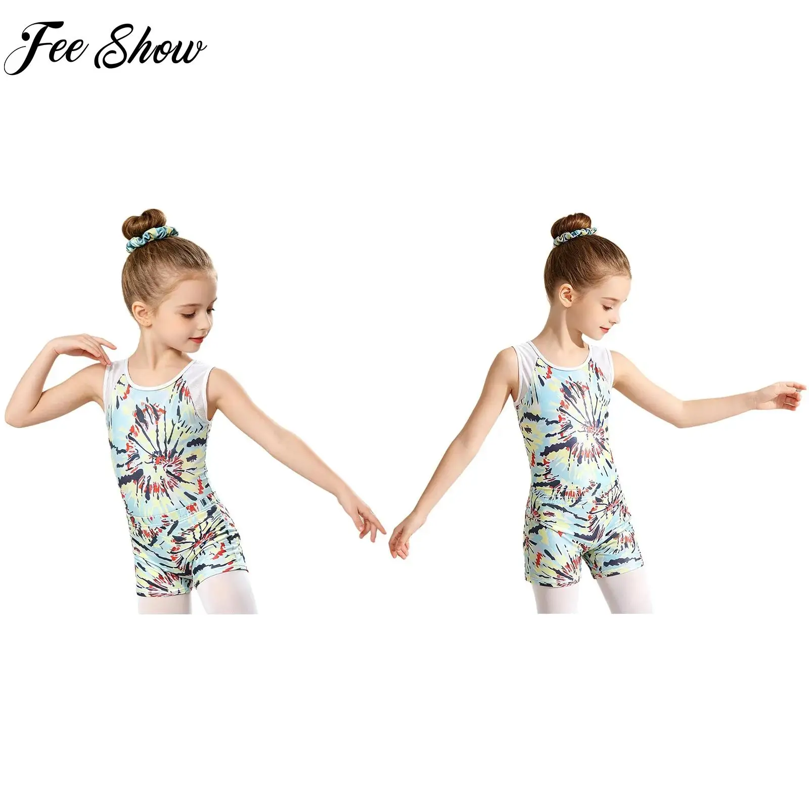 Girls Professional Dance Outfits Gymnastics Ballet Performance Costume Sleeveless Leotard with Elastic Waist Shorts & Hair Band
Girls Professional Dance Outfits Gymnastics Ballet Performance Costume Sleeveless Leotard with Elastic Waist Shorts & Hair Band