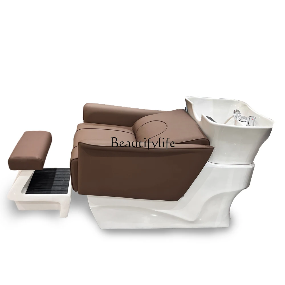 Light luxury high-end ceramic basin half-lying shampoo bed barber shop special stainless steel hair flushing bed
Light luxury high-end ceramic basin half-lying shampoo bed barber shop special stainless steel hair flushing bed
