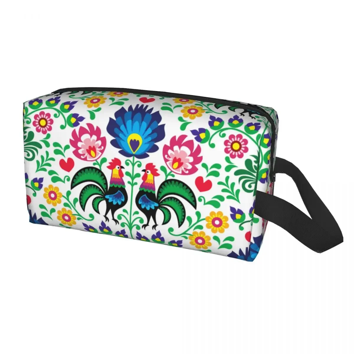 Custom Colourful Flowers Roosters Pattern Travel Cosmetic Bag for Makeup Toiletry Organizer Ladies Beauty Storage Dopp Kit
Custom Colourful Flowers Roosters Pattern Travel Cosmetic Bag for Makeup Toiletry Organizer Ladies Beauty Storage Dopp Kit