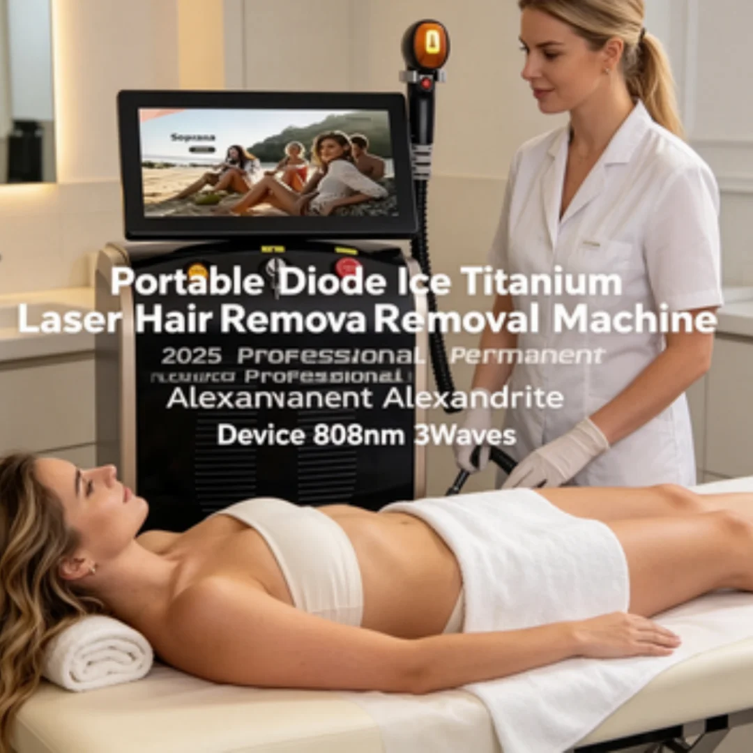 Portable Diode Ice Titanium Laser Hair Removal Machine 2025 Professional Permanent Alexandrite Device 808nm 3Waves
Portable Diode Ice Titanium Laser Hair Removal Machine 2025 Professional Permanent Alexandrite Device 808nm 3Waves