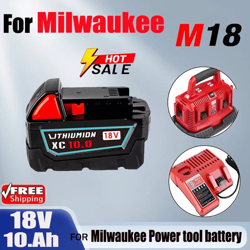 for Milwaukee 18V 12.0Ah lithium-ion battery,charger,M18 fast charging power tool battery 18V XC48-11-1860 48-11-1852 48-11-1850
for Milwaukee 18V 12.0Ah lithium-ion battery,charger,M18 fast charging power tool battery 18V XC48-11-1860 48-11-1852 48-11-1850