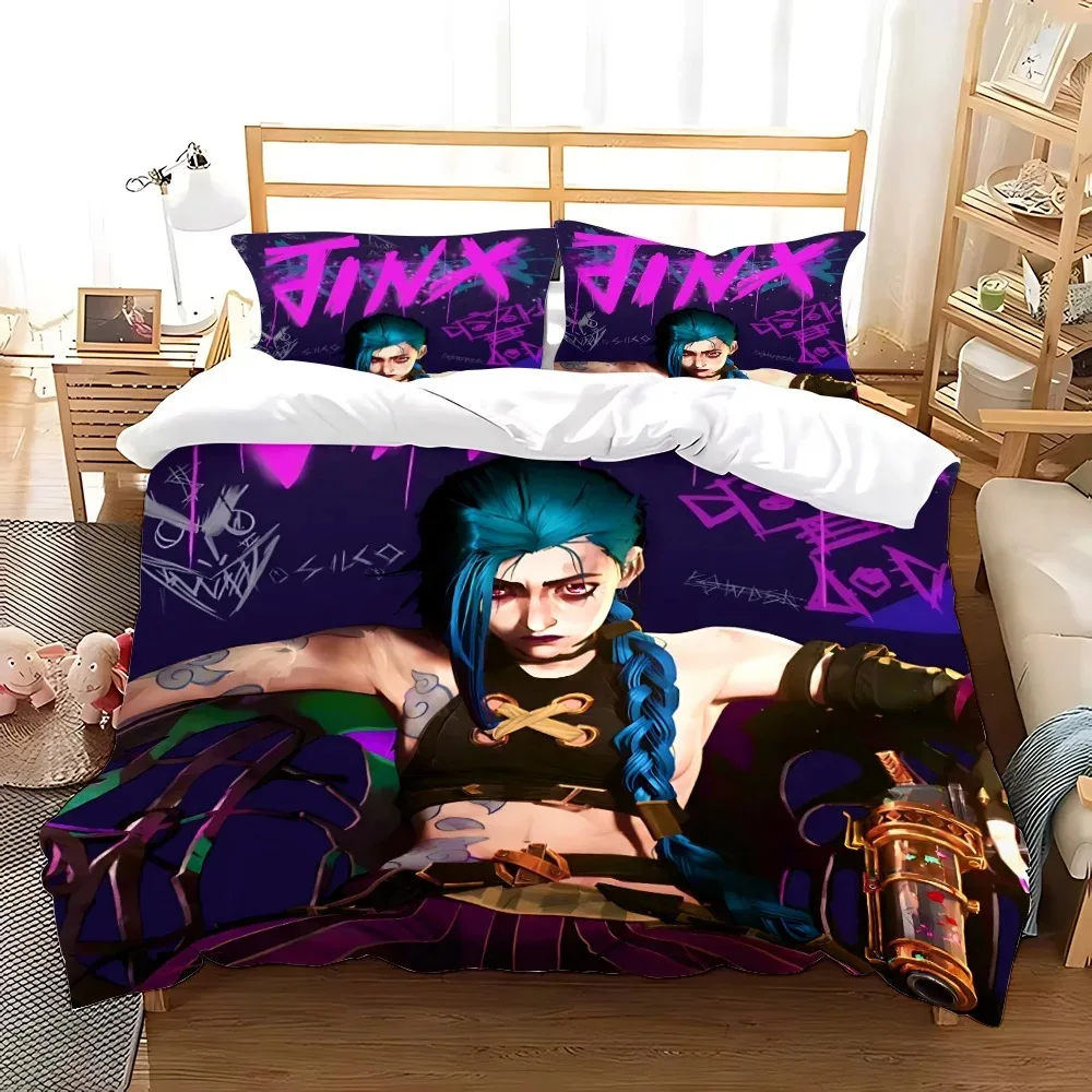 Arcane Duvet Cover Pillowcase League Of Legends Bedding Set Adult Boys Girls Bedroom Decoration Wild Rift Single Double Size
Arcane Duvet Cover Pillowcase League Of Legends Bedding Set Adult Boys Girls Bedroom Decoration Wild Rift Single Double Size