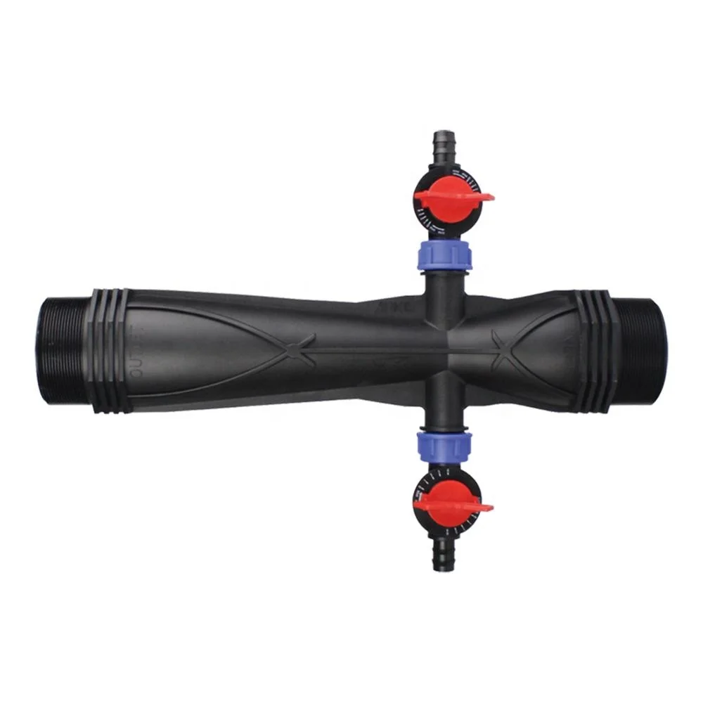 2 Inch Plastic Venturi Fertilizer Injector for Drip Irrigation System
2 Inch Plastic Venturi Fertilizer Injector for Drip Irrigation System