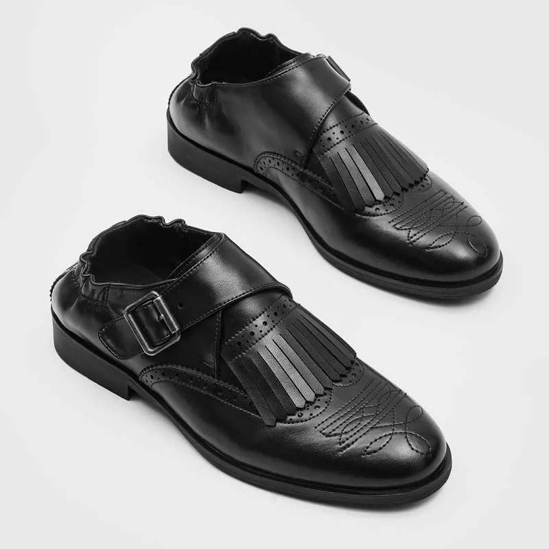 British Style Men's Formal Derby Shoes Men's Metal Buckle Slip on Leather Loafers Retro Carved Dress Shoes Office Flat Footwear
British Style Men's Formal Derby Shoes Men's Metal Buckle Slip on Leather Loafers Retro Carved Dress Shoes Office Flat Footwear