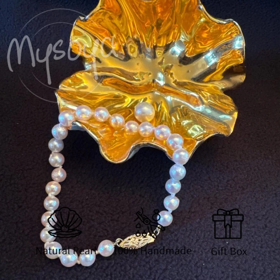 Браслет MYSOYA Baroque с жемчугом Акойя, белый морской жемчуг 6,5-7 мм, в подарочной коробке, для него/для нее, на день рождения/свадьбу, ювелирное украшение
Браслет MYSOYA Baroque с жемчугом Акойя, белый морской жемчуг 6,5-7 мм, в подарочной коробке, для него/для нее, на день рождения/свадьбу, ювелирное украшение