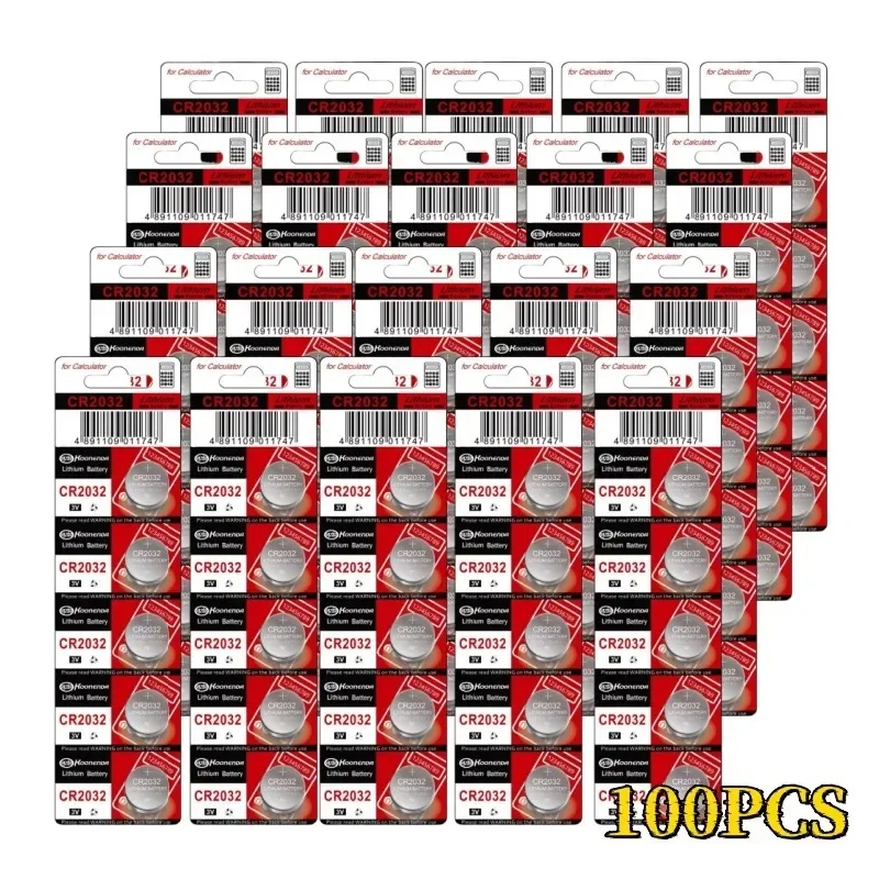 100PCS CR2032 Lithium Button Coin Cell 2032 Battery Compatible with AirTag Key FOBs calculators Coin counters Watches
100PCS CR2032 Lithium Button Coin Cell 2032 Battery Compatible with AirTag Key FOBs calculators Coin counters Watches