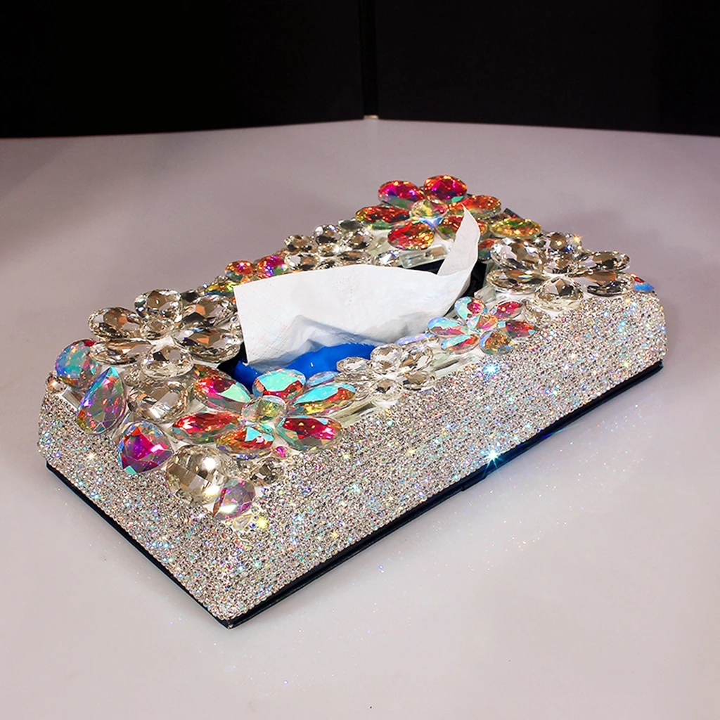 PU Leather Car Tissue Box Paper Storage Box Napkin Holder with Rhinestone Home Living Room Bedroom Kitchen Desktop Ornaments
PU Leather Car Tissue Box Paper Storage Box Napkin Holder with Rhinestone Home Living Room Bedroom Kitchen Desktop Ornaments