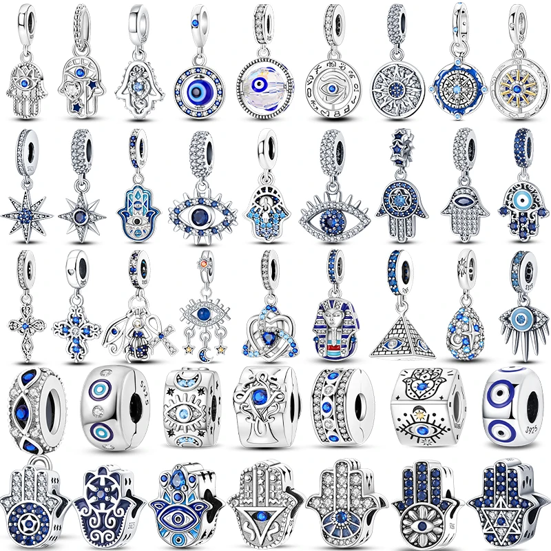 Hot Sales 925 Sterling Silver Charms Beads Devil's Eye Fatima's Hand Cross Beads Fit Original Bracelet Women DIY Jewelry Gifts
Hot Sales 925 Sterling Silver Charms Beads Devil's Eye Fatima's Hand Cross Beads Fit Original Bracelet Women DIY Jewelry Gifts