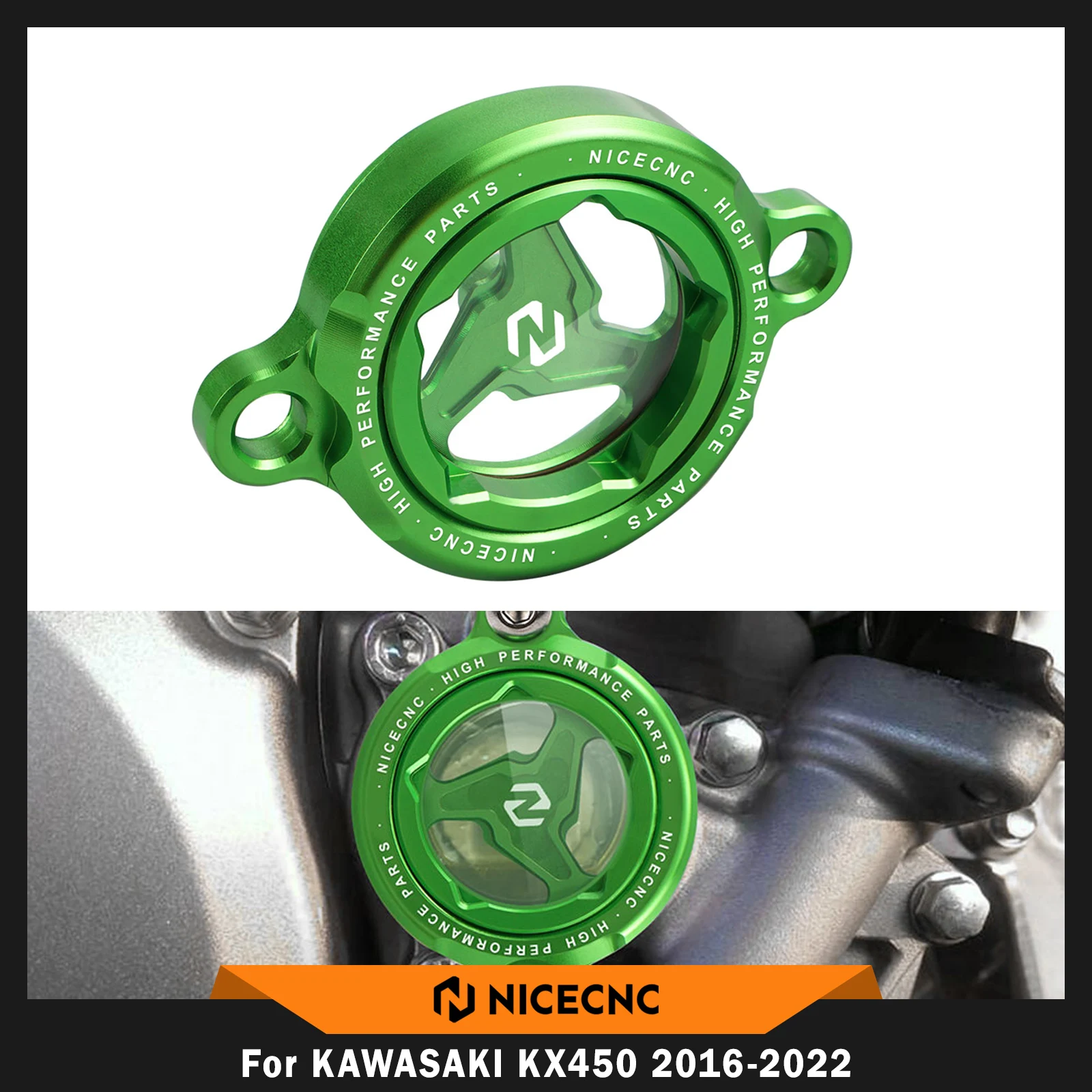 NICECNC For Kawasaki KX 450 2016-2025 KX450X 2022-2024 KX 450SR 2022-2023 Motorcycle Transparent Engine Oil Filter Cap Cover
NICECNC For Kawasaki KX 450 2016-2025 KX450X 2022-2024 KX 450SR 2022-2023 Motorcycle Transparent Engine Oil Filter Cap Cover