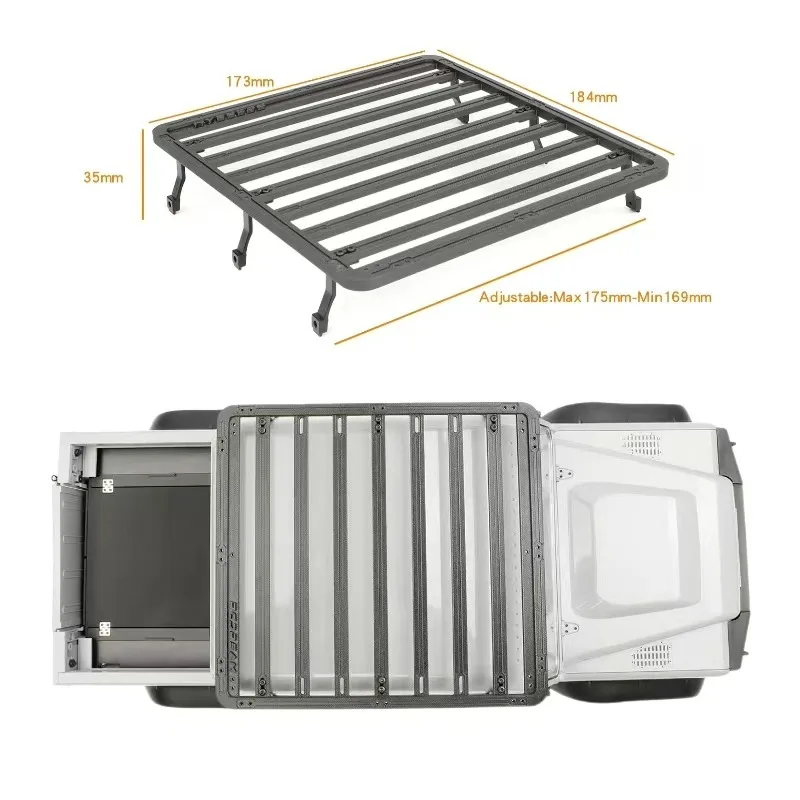 Simulated Roof Rack 1/10 RC Crawler Car Traxxas TRX4 DEFENDER RD110 RD130 Parts
Simulated Roof Rack 1/10 RC Crawler Car Traxxas TRX4 DEFENDER RD110 RD130 Parts