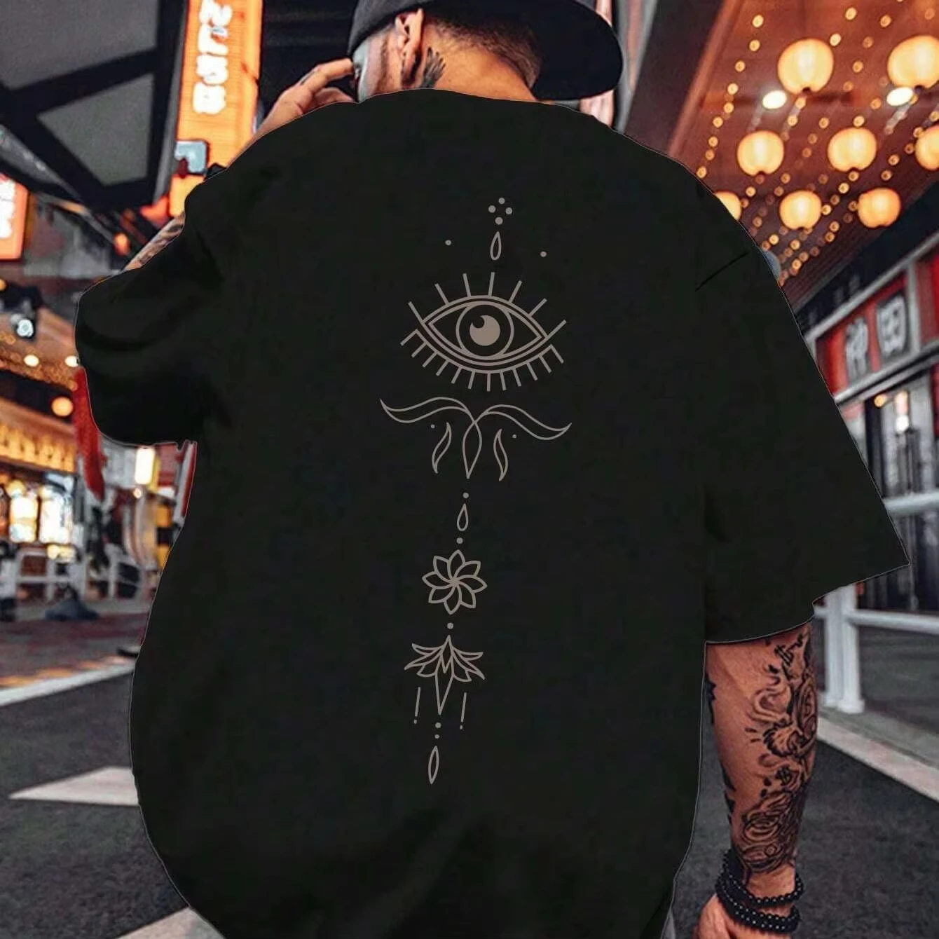 Casual Fashion T-shirt Men's Summer Personality Trend Round Neck Short Sleeve Loose and Comfortable Pure Cotton Men's Clothing
Casual Fashion T-shirt Men's Summer Personality Trend Round Neck Short Sleeve Loose and Comfortable Pure Cotton Men's Clothing