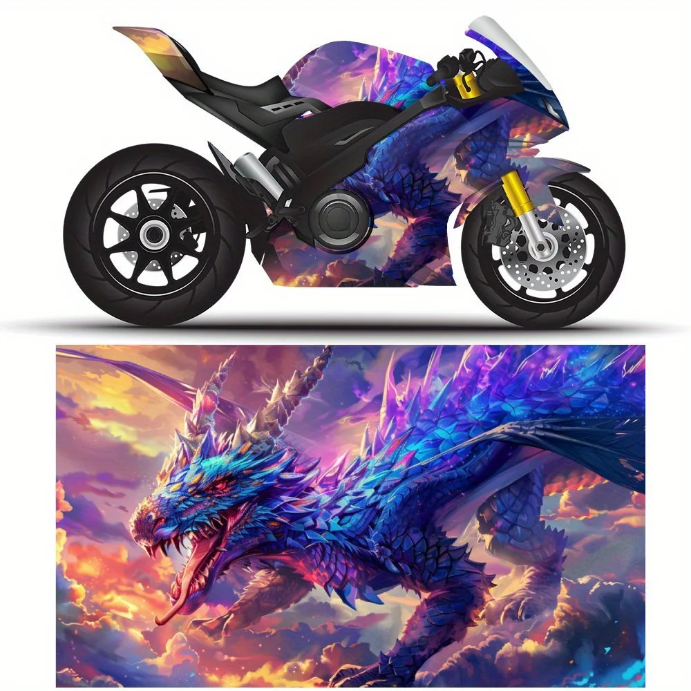 Синий масштабированный гигантский дракон, замачиваемый в небе, виниловая пленка для мотоцикла из ПВХ с принтом, самоклеящаяся водонепроницаемая наклейка, защита от царапин
Синий масштабированный гигантский дракон, замачиваемый в небе, виниловая пленка для мотоцикла из ПВХ с принтом, самоклеящаяся водонепроницаемая наклейка, защита от царапин
