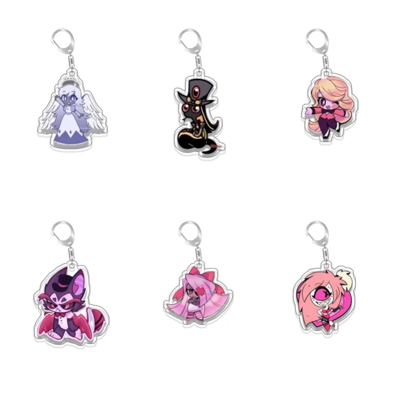 Keychain For Hazbin Hotel Alastor Sir Pentious Acrylic Anime Cartoon Keychain DIY Collection Toys Gift for friend Holiday Gift
Keychain For Hazbin Hotel Alastor Sir Pentious Acrylic Anime Cartoon Keychain DIY Collection Toys Gift for friend Holiday Gift