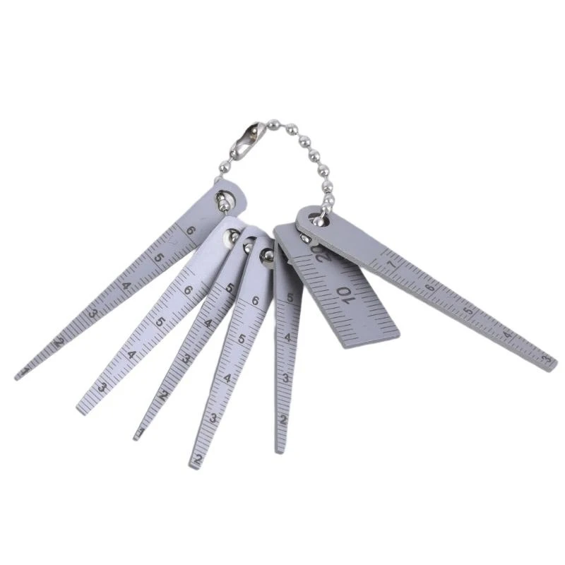 J0MC 7Piece Stainless Gaps Gauge Tapered Ruler Set for Building and Crafting Projects
J0MC 7Piece Stainless Gaps Gauge Tapered Ruler Set for Building and Crafting Projects