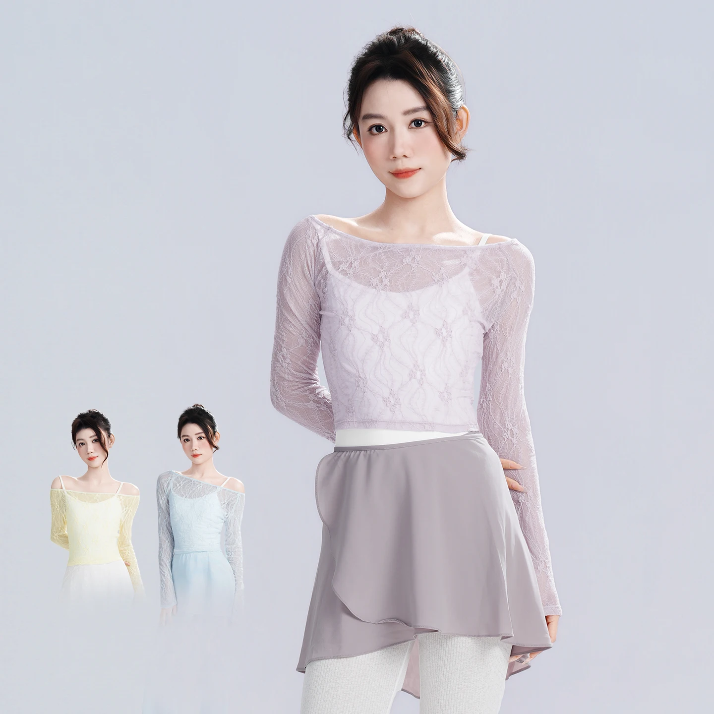 Women Girls Dance Tops Lace Blouse Long Sleeve Gauze One-shoulder Dance Tops 3D Patterns Classical Ballet Tops Yoga Shirts
Women Girls Dance Tops Lace Blouse Long Sleeve Gauze One-shoulder Dance Tops 3D Patterns Classical Ballet Tops Yoga Shirts