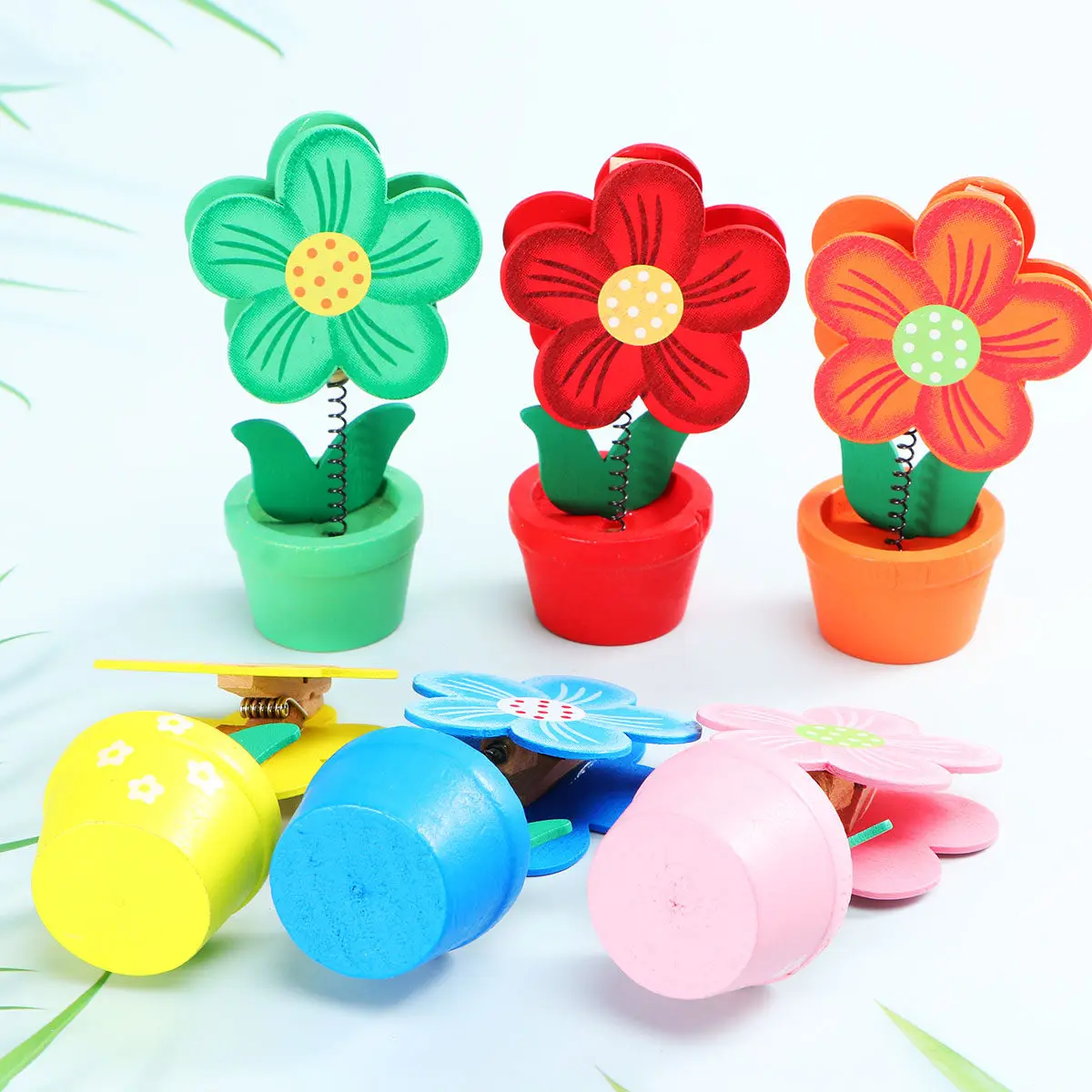 6Pcs Wooden Flower Pot Shape Photo Clip Holder Desktop Memo Organizer for Home Party Decor Romantic Warm Atmosphere Flower Note
6Pcs Wooden Flower Pot Shape Photo Clip Holder Desktop Memo Organizer for Home Party Decor Romantic Warm Atmosphere Flower Note