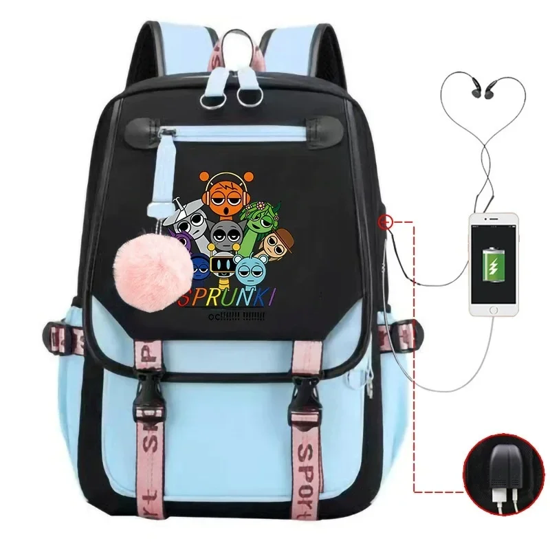 Sprunki Incredibox Backpack High-quality Students School Bags Boys Sprunki Cartoon School Large-capacity Backpack Rucksack Gift
Sprunki Incredibox Backpack High-quality Students School Bags Boys Sprunki Cartoon School Large-capacity Backpack Rucksack Gift