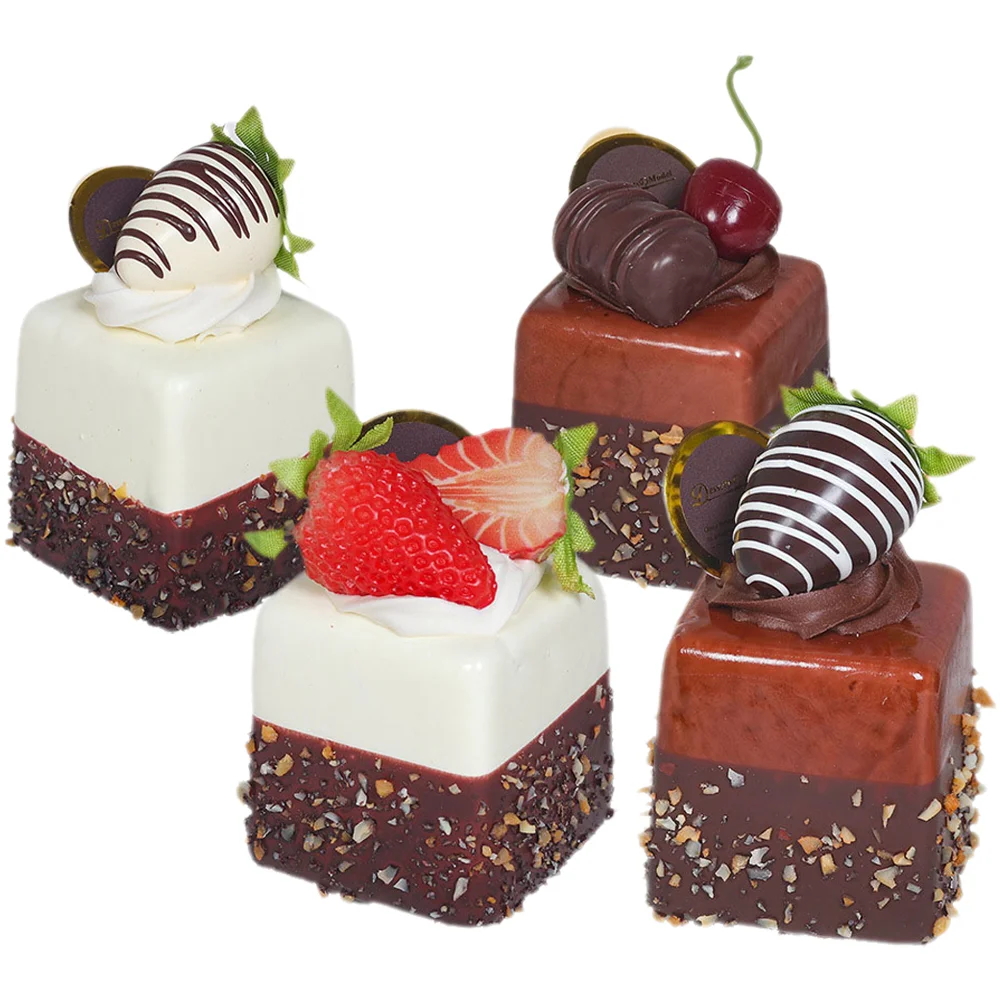 4 Pcs Cake Simulation Model Artificial Photo Prop Dessert Decor Lovely Food Models Delicate Fake
4 Pcs Cake Simulation Model Artificial Photo Prop Dessert Decor Lovely Food Models Delicate Fake