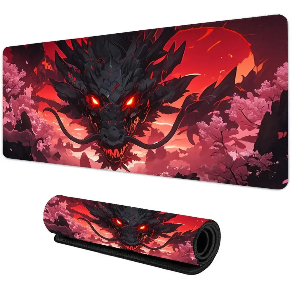 Red Dragon Pattern Deskmat,office Decorative Mat,non-slip and Waterproof Gaming Keyboard and Mousepad,a Perfect Gift for Friends