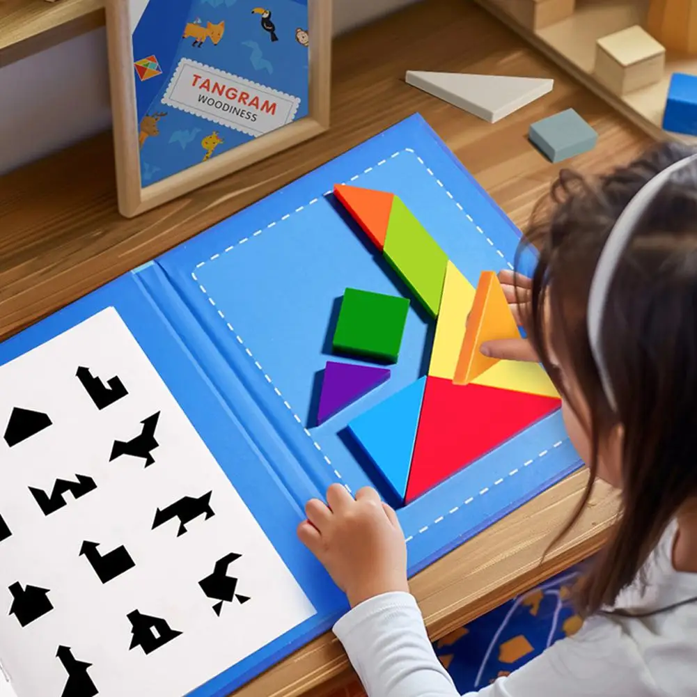 Wooden Tangram Puzzles For Kids With 7 Colored Pieces,Educational Brain Teaser Learning Toy For Boys And Girls Fun Party Favor
Wooden Tangram Puzzles For Kids With 7 Colored Pieces,Educational Brain Teaser Learning Toy For Boys And Girls Fun Party Favor
