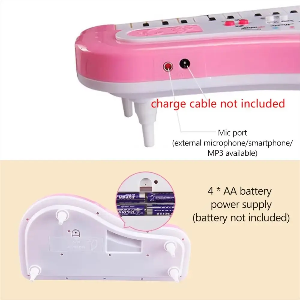 Plastic 37 Key Piano Musical with Microphone Simulation 37 Key Electronic Keyboard Learning Musical Instruments
Plastic 37 Key Piano Musical with Microphone Simulation 37 Key Electronic Keyboard Learning Musical Instruments