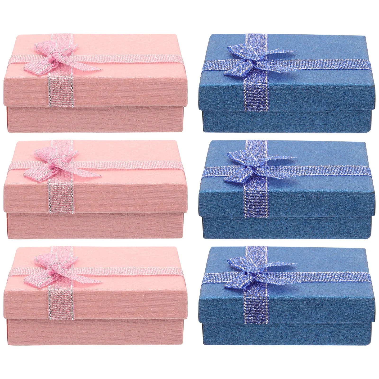 6Pcs Jewelry Gift Boxes Bowknot Style Colors for Engagement Wedding Birthday Anniversary Jewelry Storage Ring Necklace
6Pcs Jewelry Gift Boxes Bowknot Style Colors for Engagement Wedding Birthday Anniversary Jewelry Storage Ring Necklace