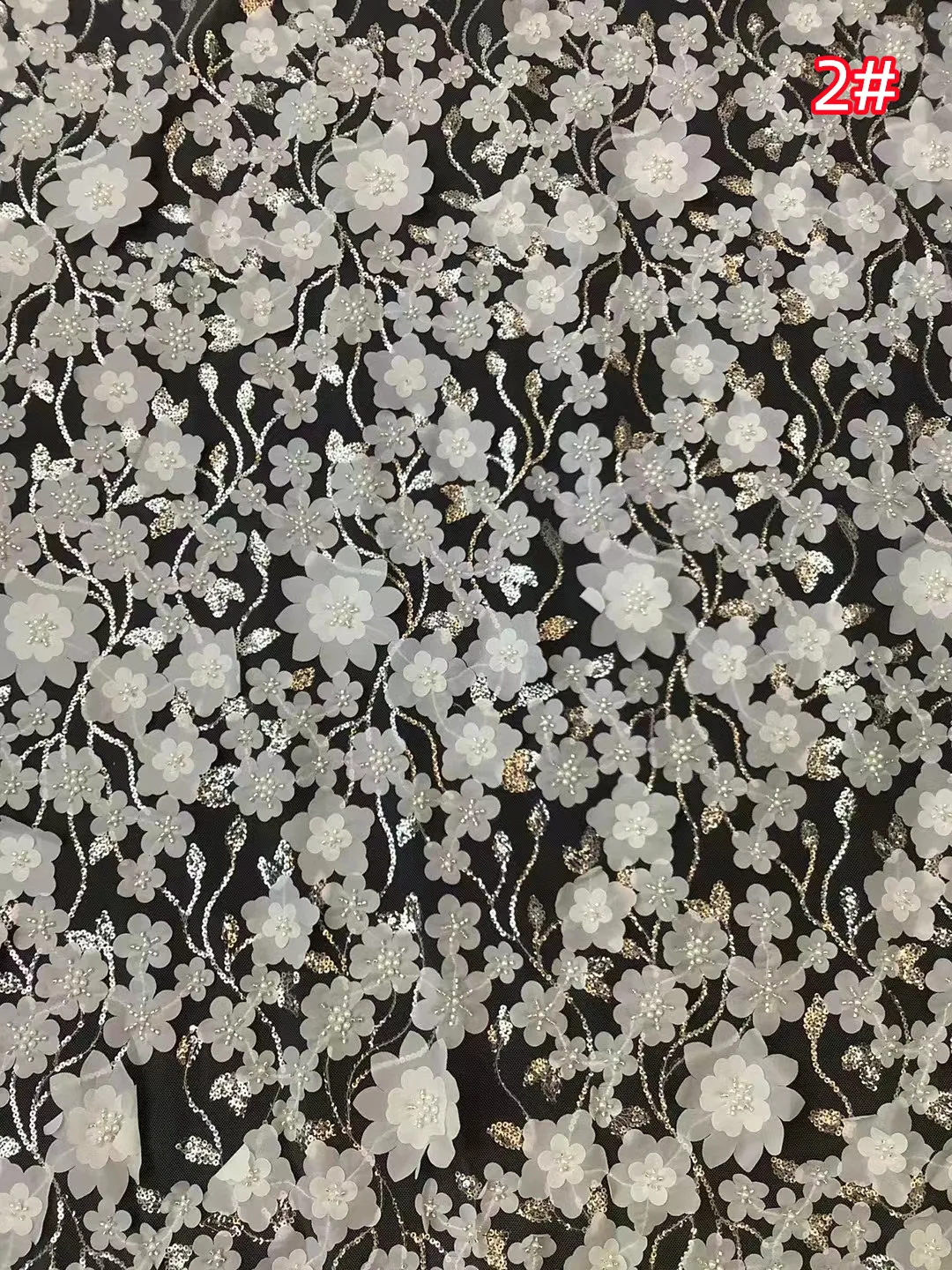 New high-end 3D appliqué lace mesh bead tube + sequins + beads, luxury fashion wedding dress evening dress fabric
New high-end 3D appliqué lace mesh bead tube + sequins + beads, luxury fashion wedding dress evening dress fabric