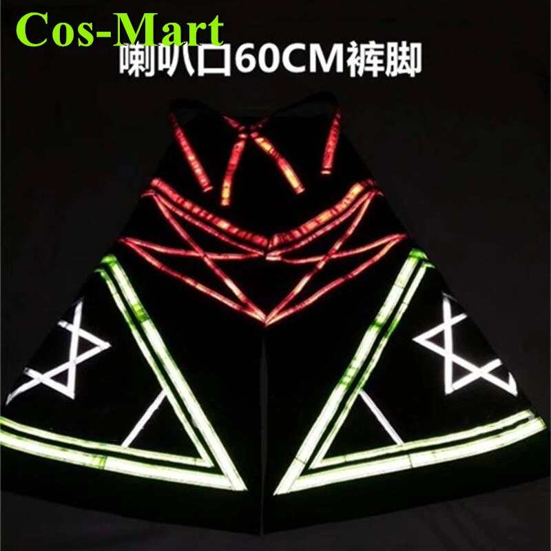 Cos-Mart Ghost Dance Pants Fluorescent Reflective Street Dance Hip-hop Pants Night Cosplay Costume Flared Pants Trousers
Cos-Mart Ghost Dance Pants Fluorescent Reflective Street Dance Hip-hop Pants Night Cosplay Costume Flared Pants Trousers