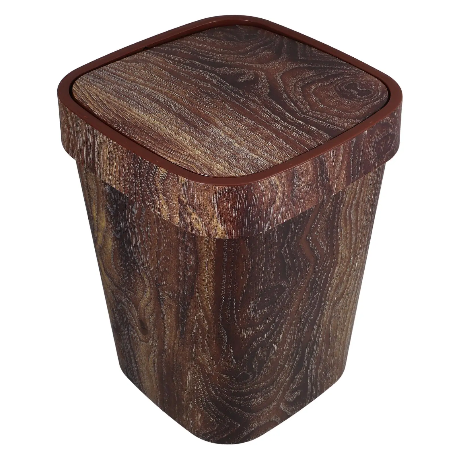 Shake Lid Can Brown Kitchen Bathroom Wood Basket Square Garbage Step Grain Vintage Plastic Trash Can Imitated WoodTrash Pail
Shake Lid Can Brown Kitchen Bathroom Wood Basket Square Garbage Step Grain Vintage Plastic Trash Can Imitated WoodTrash Pail