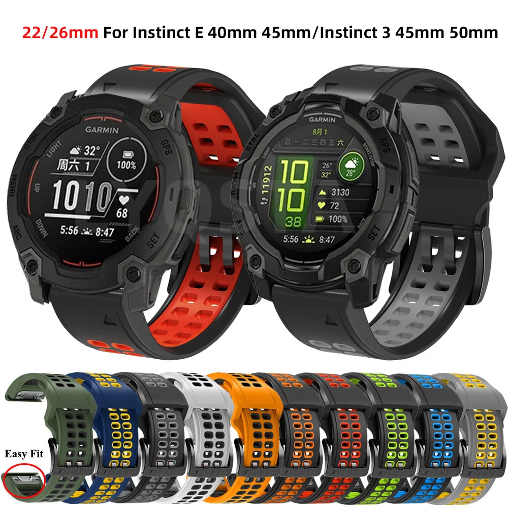Силиконовый ремешок QuickFit для Garmin Instinct 3 45 50 мм Instinct 2X Solar, ремешок для часов 26 22 мм для браслета Garmin Fenix 8/7/6
Силиконовый ремешок QuickFit для Garmin Instinct 3 45 50 мм Instinct 2X Solar, ремешок для часов 26 22 мм для браслета Garmin Fenix 8/7/6