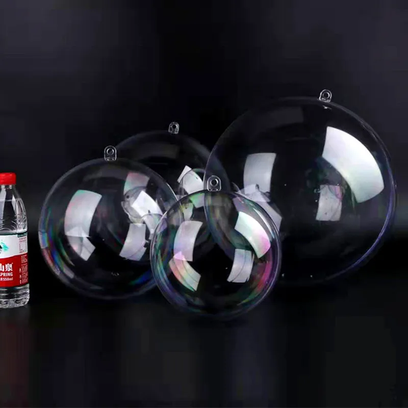 6 CM Can Open Clear Plastic Christmas Ball Candy Gift Box Hanging Ornament For Xmas Wedding Decoration 100 Pcs
6 CM Can Open Clear Plastic Christmas Ball Candy Gift Box Hanging Ornament For Xmas Wedding Decoration 100 Pcs