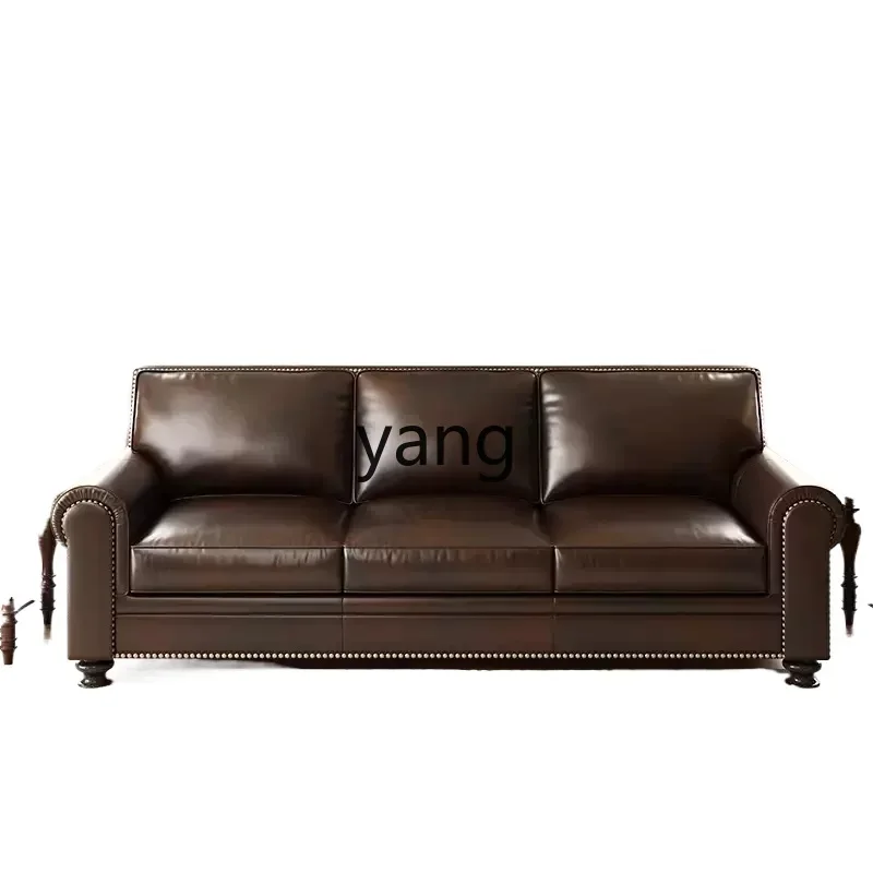 LH retro leather sofa first layer cowhide straight row small apartment combination sofa living room furniture
LH retro leather sofa first layer cowhide straight row small apartment combination sofa living room furniture