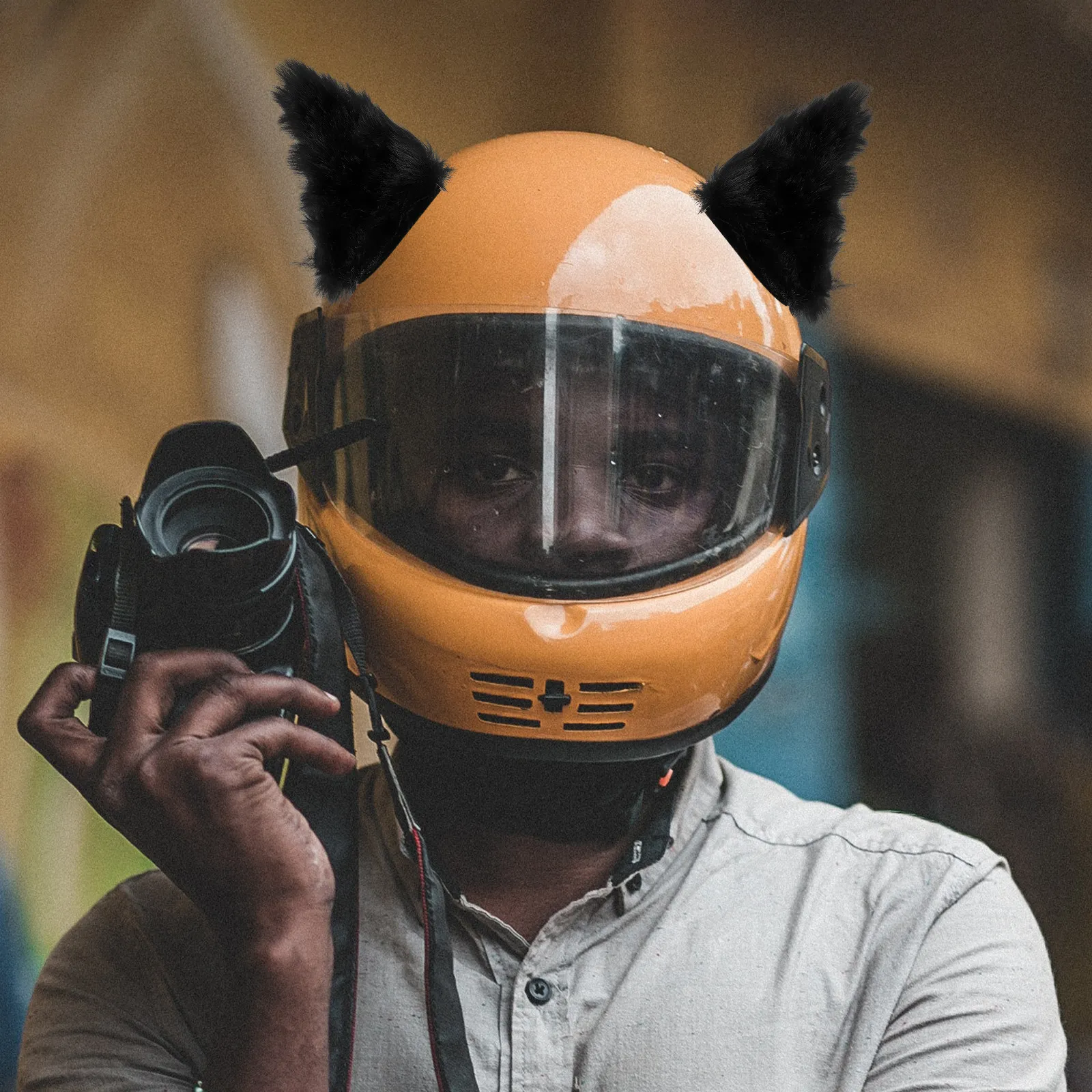 1Pair Cat Ear Decor Adorable Fashionable Sticker Ear Ornament for Motorcycle Cycling Helmets Universal Fit Reusable
1Pair Cat Ear Decor Adorable Fashionable Sticker Ear Ornament for Motorcycle Cycling Helmets Universal Fit Reusable