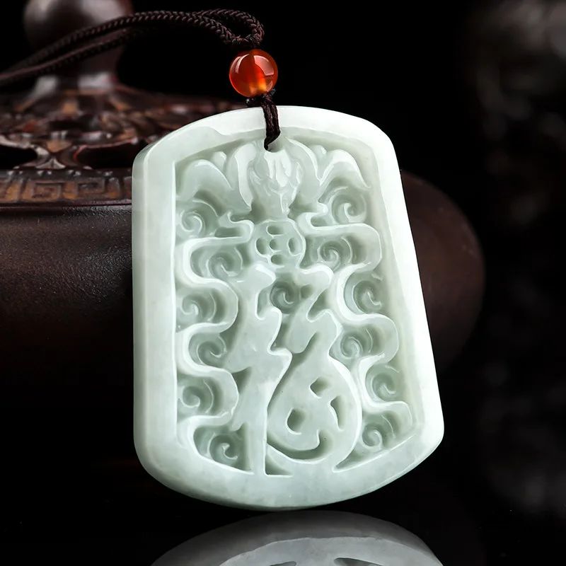 Natural authentic Myanmar A-grade jadeite brings blessings to the men's and women's four meetings of ice planting jade in Linmen
Natural authentic Myanmar A-grade jadeite brings blessings to the men's and women's four meetings of ice planting jade in Linmen