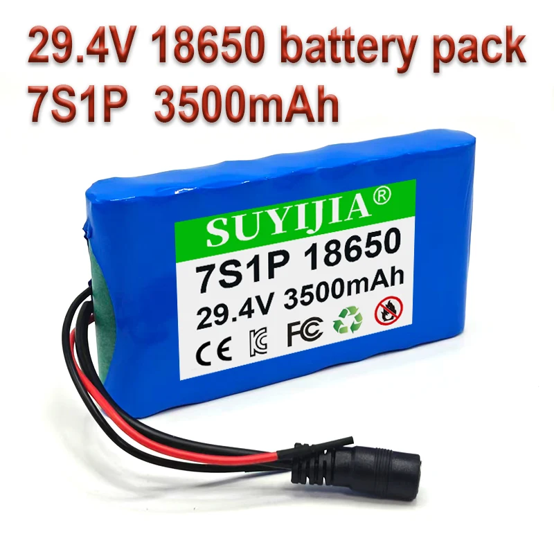Аккумуляторная батарея 29.4В 7S1P 3500мАч 18650 литий-ионная с BMS, подходит для скутеров, электровелосипедов, моделей игрушек
Аккумуляторная батарея 29.4В 7S1P 3500мАч 18650 литий-ионная с BMS, подходит для скутеров, электровелосипедов, моделей игрушек