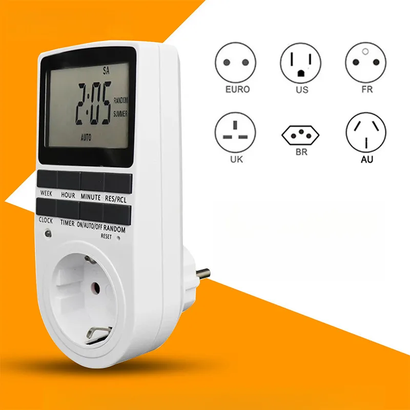 Weekly Cycle Timer Switch Socket Large Screen Display Smart Programmable Mobile Phone Electric Vehicle Charging Timer Socket
Weekly Cycle Timer Switch Socket Large Screen Display Smart Programmable Mobile Phone Electric Vehicle Charging Timer Socket