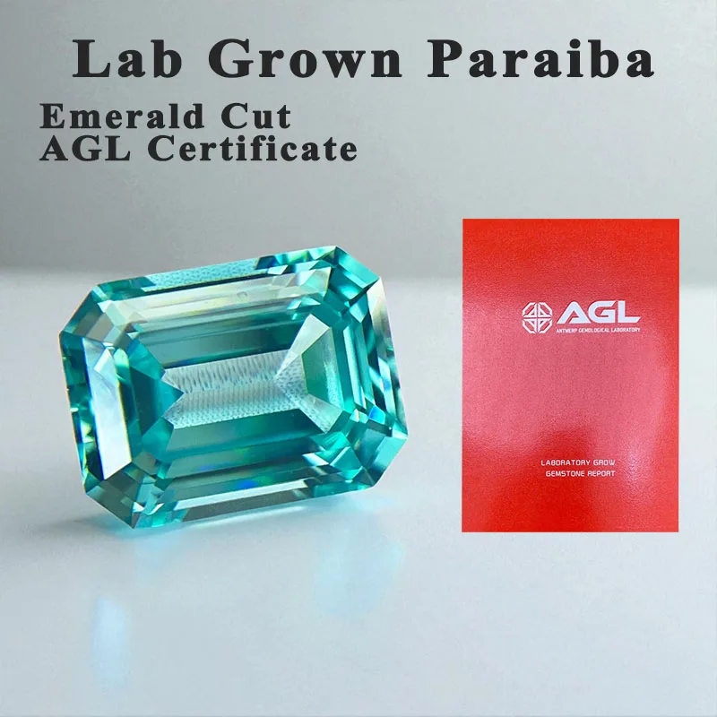 Lab Grown Paraiba Emerald Cut Charms Gemstone for Jewelry Making DIY Ring Necklace Earrings Main Materials with AGL Certificate
Lab Grown Paraiba Emerald Cut Charms Gemstone for Jewelry Making DIY Ring Necklace Earrings Main Materials with AGL Certificate